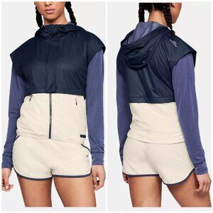 Women's Large Under‎ Armour Unstoppable Gore Windstopper Hooded Vest - NEW $120